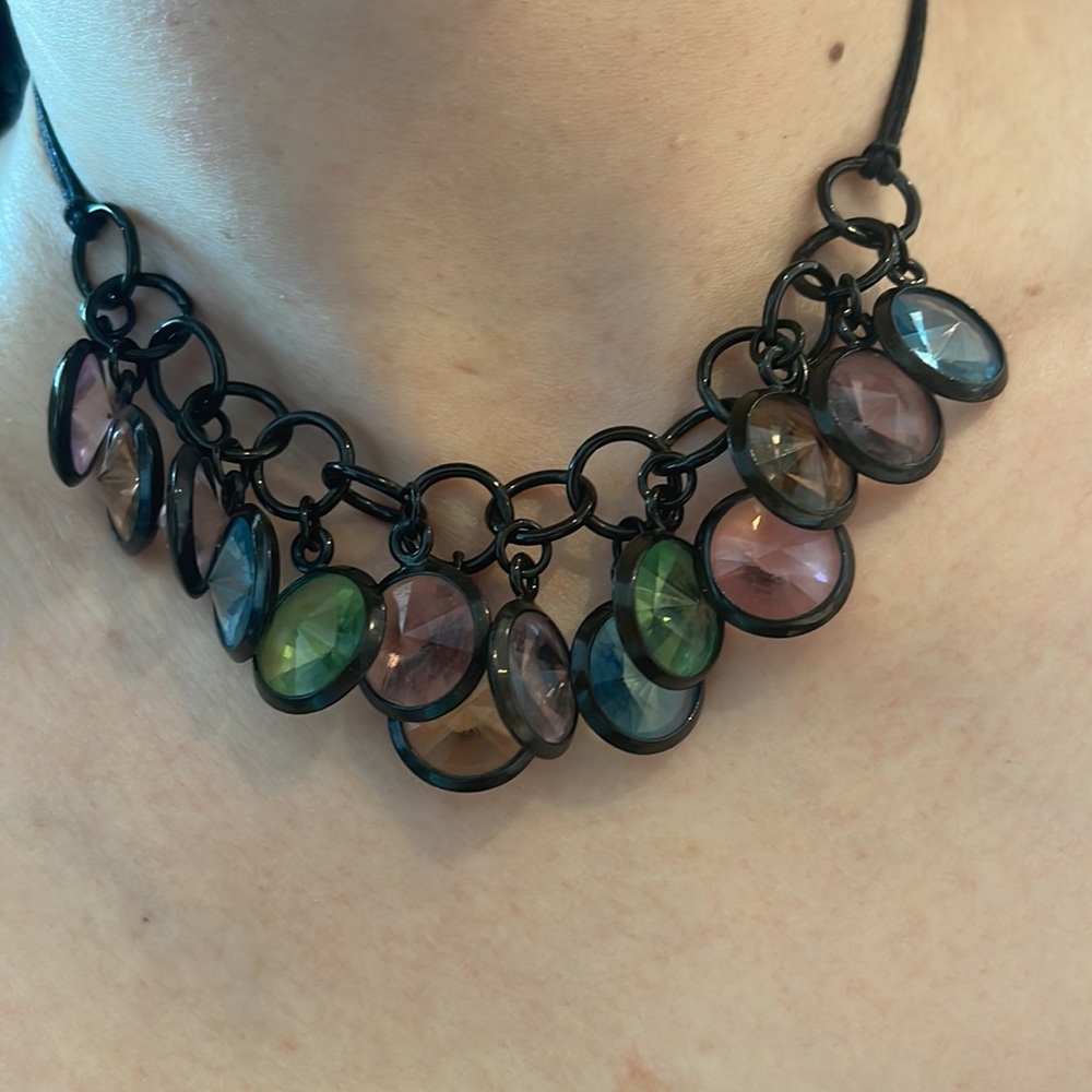 Agatha Paris multicolor crystal necklace